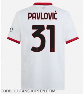 AC Milan Strahinja Pavlovic #31 Udebanetrøje 2024-25 Kortærmet